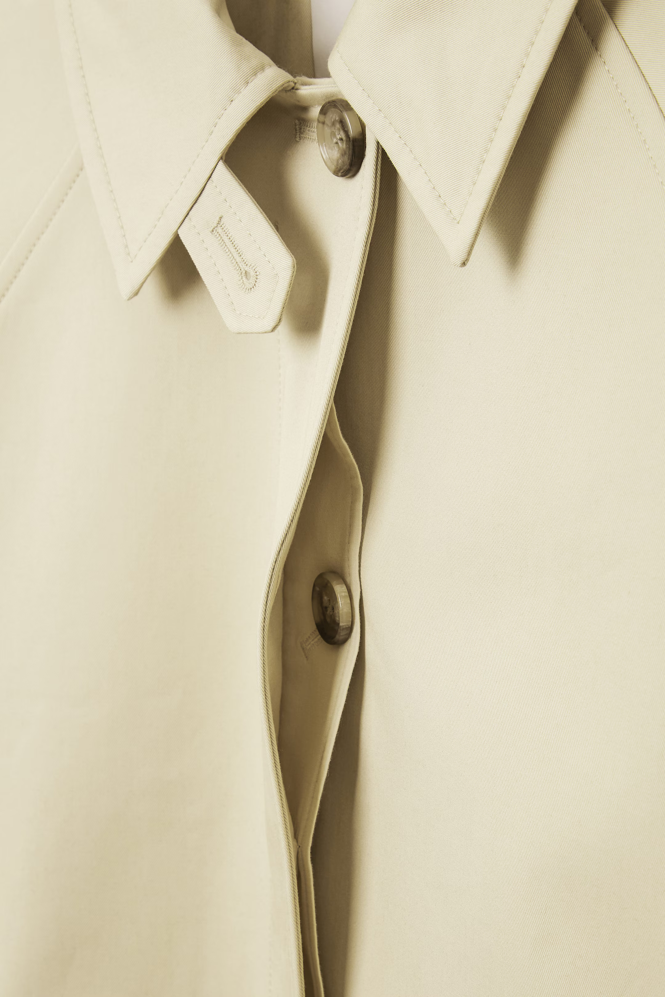 KURZER TRENCHCOAT AUS TWILL - BEIGE | COS (EU)