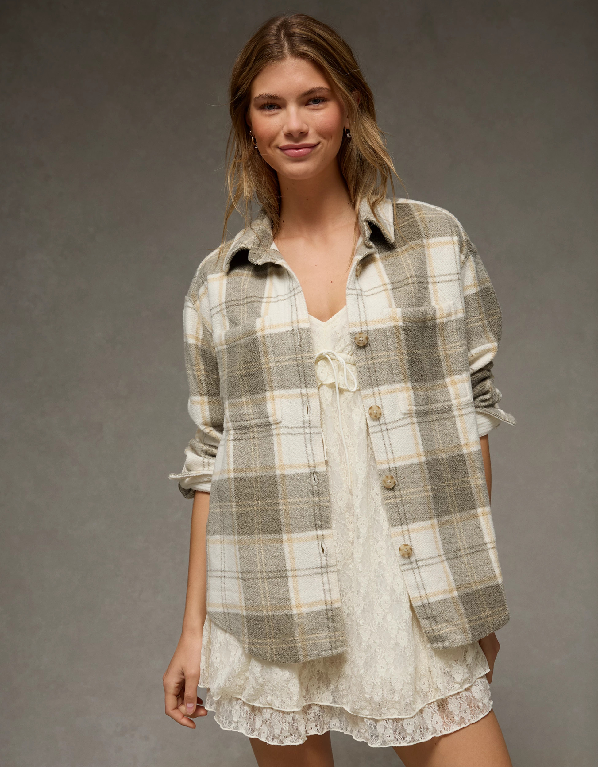 AE Fleece Shacket | American Eagle Outfitters (US & CA)