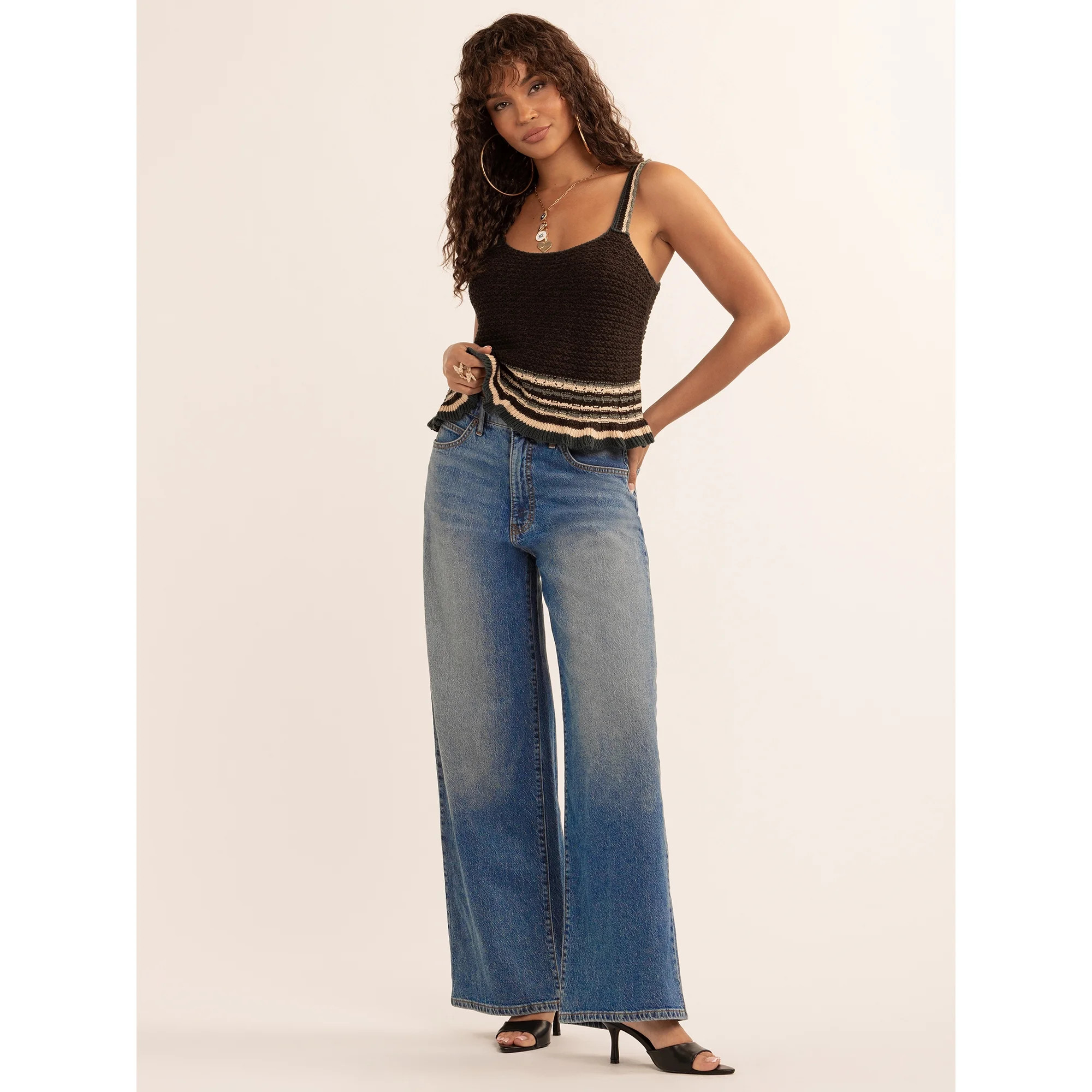 Jessica Simpson Women's Saoirse Crochet Tank, Sizes XS-XL | Walmart (US)