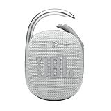 JBL Clip 4, White - Portable Bluetooth 5.1 Speaker - Up to 10 Hours of Play - Waterproof & Dust Resistant - Includes Noise & Echo-Canceling Speakerphone | Amazon (US)