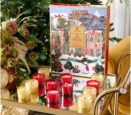 Elton John by Slatkin + Co. 12pc Holiday Advent Calendar - QVC.com | QVC