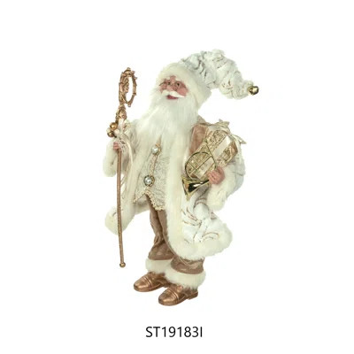 White Standing Luxurious Santa | Wayfair North America