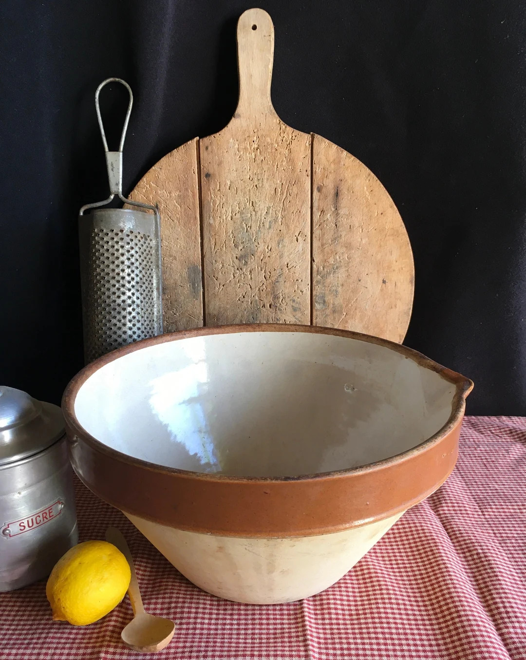 French Stoneware MIXING BOWL, Big Size, Diameter 31 Cm. Great Condition No Chips or Cracks - Etsy | Etsy (US)