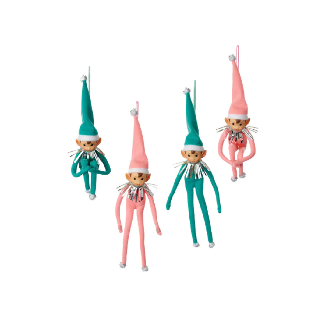 Elf Ornament | Pink Antlers