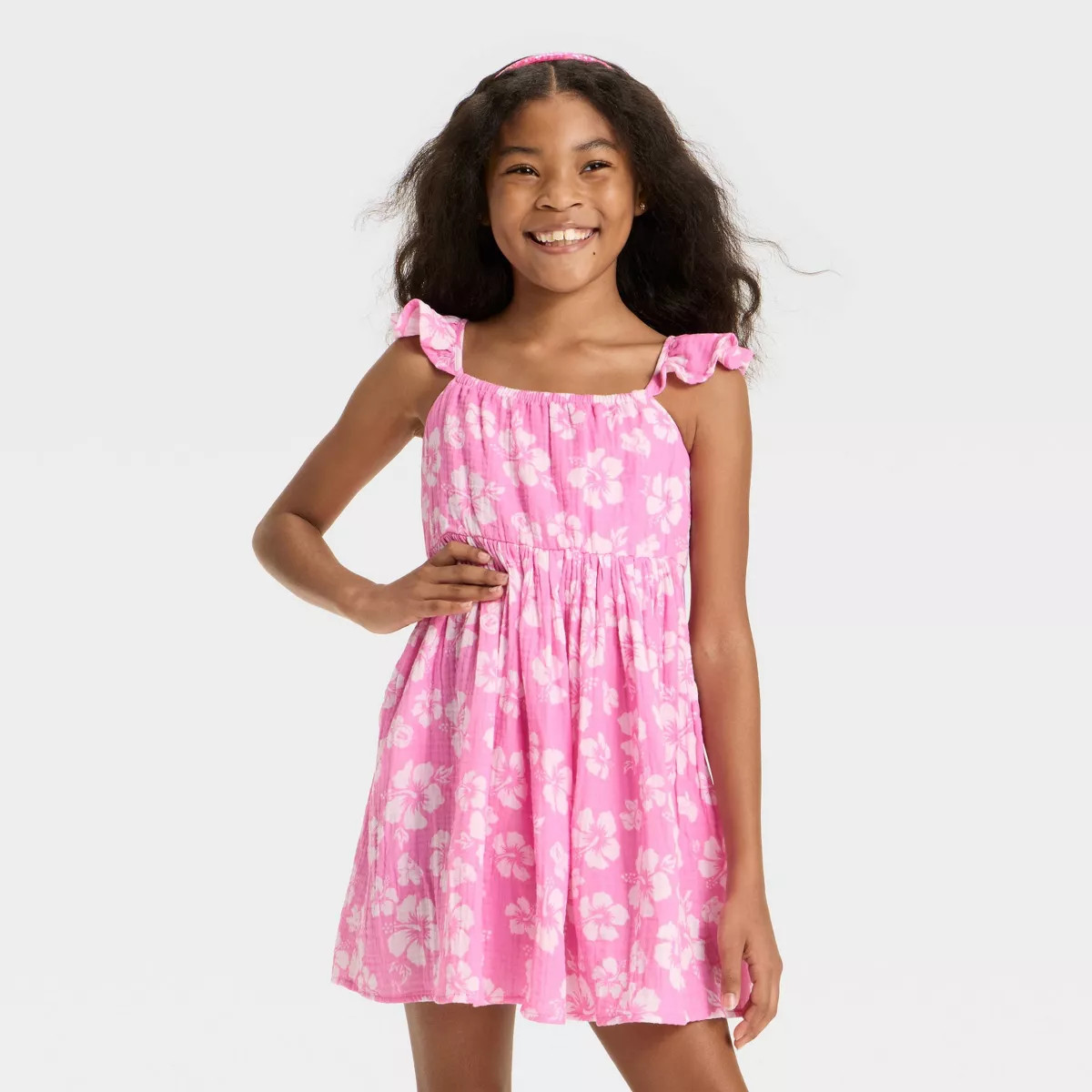 Girls' Minnie Mouse Gauze Gauze Dress - Pink | Target