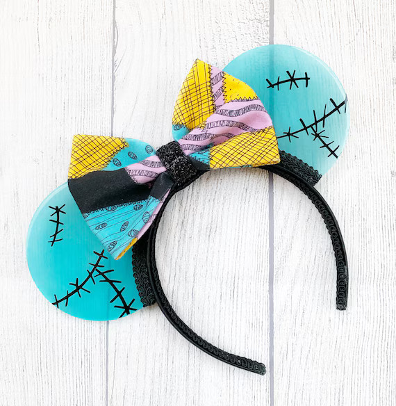 Sally GLOW in the DARK Resin Ears, Sally Minnie Ears | Etsy (US)