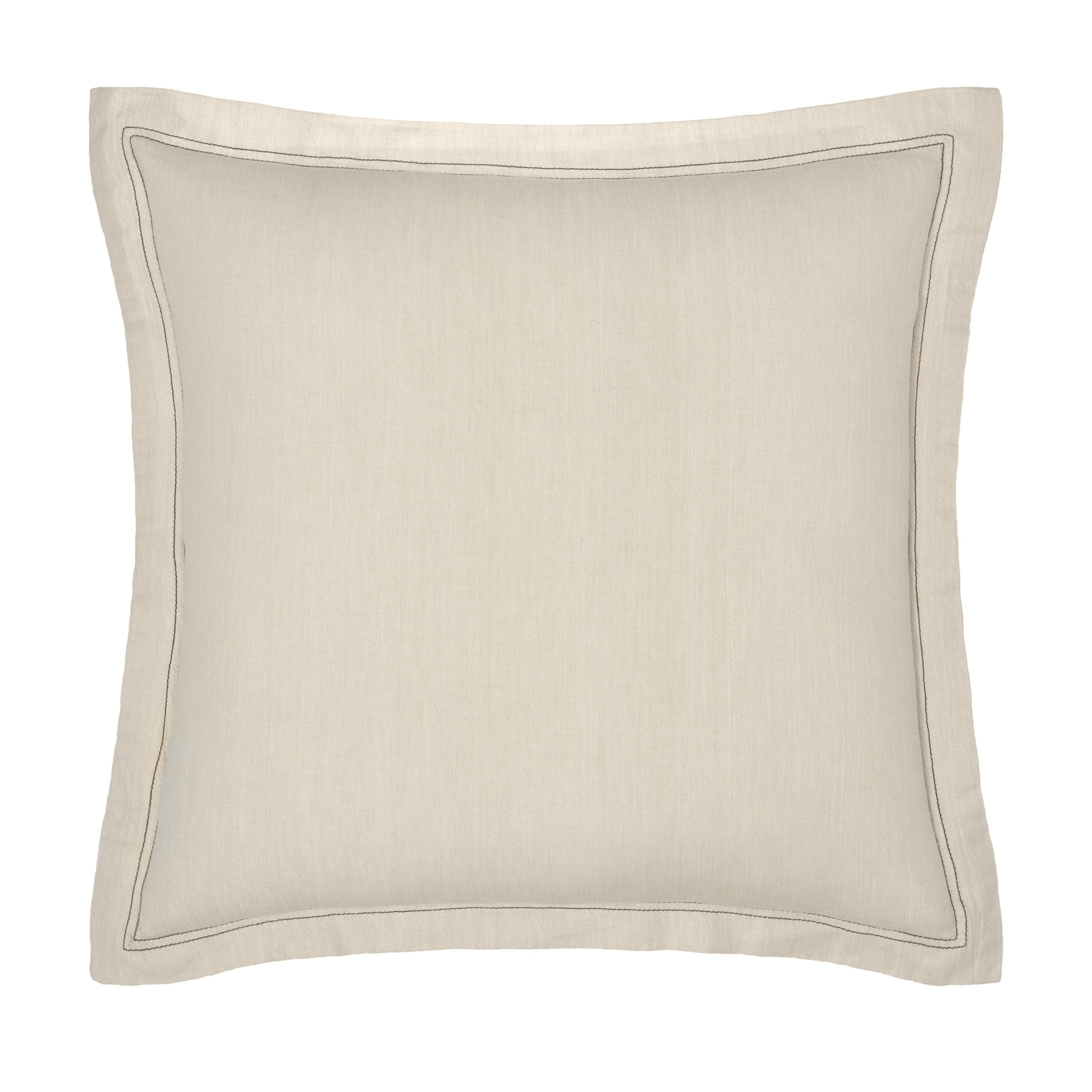 Gap Home Washed Denim Decorative Square Throw Pillow Khaki 18" x 18" - Walmart.com | Walmart (US)