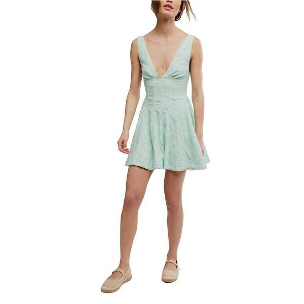 Women's Free People Can't Help It Dress Medium Mint Combo | Scheels Sports