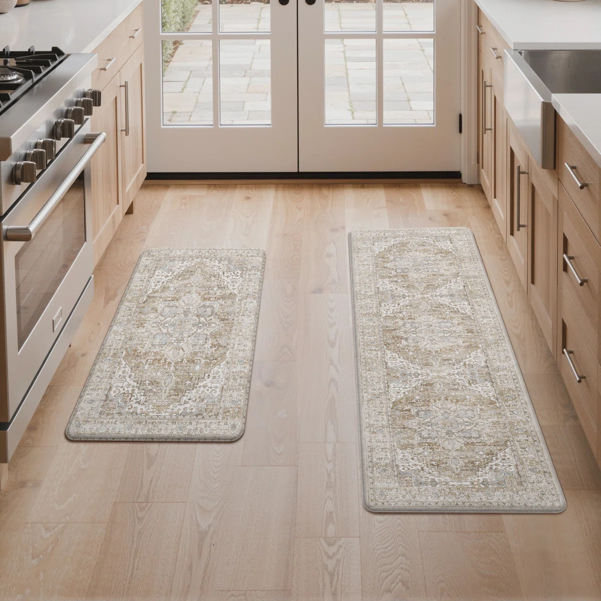 Anti-Fatigue Anti-Slip Waterproof Kitchen Mat (Set of 2) | Wayfair North America