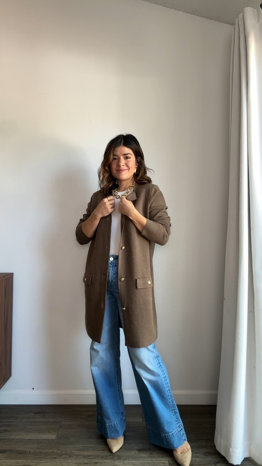 This cardigan is such a great wardrobe staple! You can wear it as a layer or as a dress! Either way it looks amazing! Take 25% off this look right now!

Cardigan size xs
Jeans size 24

Jcrew, fall outfit, fall style, wide leg jeans

#LTKFallSale #LTKSeasonal #LTKFindsUnder100