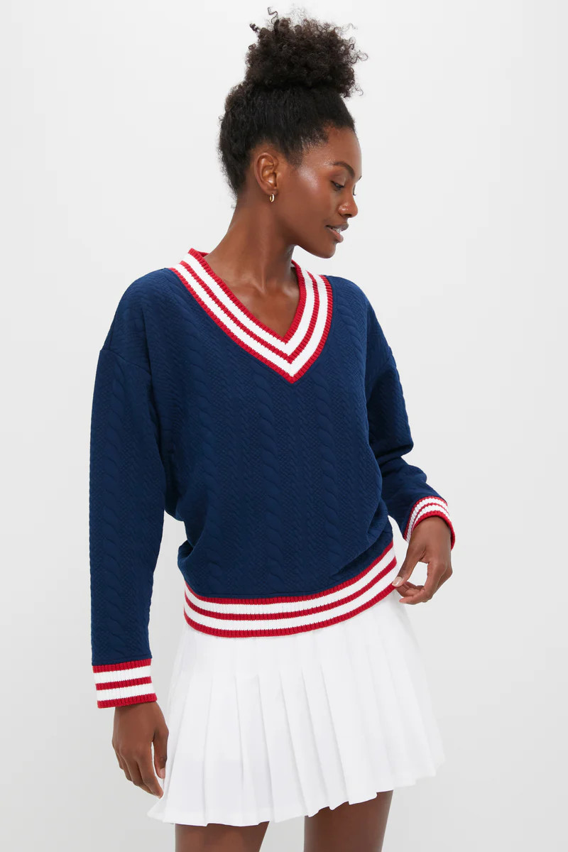 Navy and Red Turner Pullover | Tuckernuck (US)