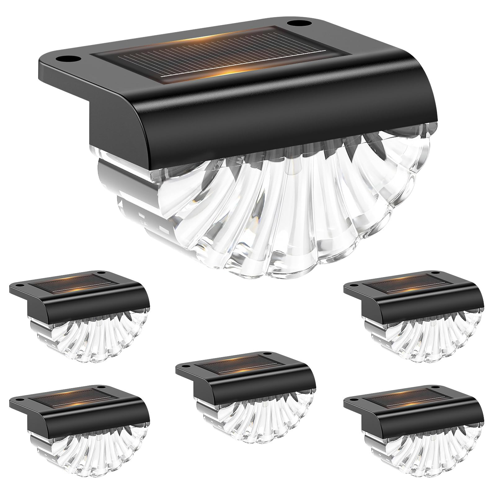 LED Solar Wall Light, Outdoor, Waterproof Solar Lights for Outdoor Wall, Pack of 6 Solar Wall Lig... | Amazon (DE)