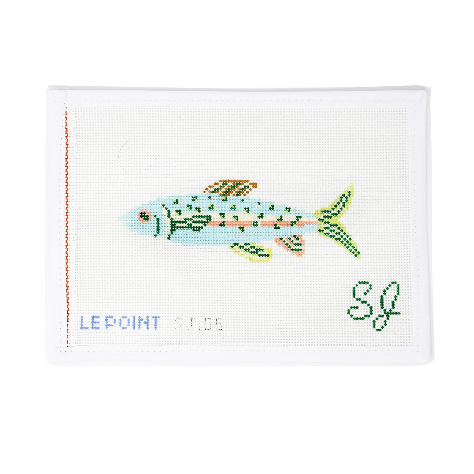 Teal Fish | Greystone Needlepoint