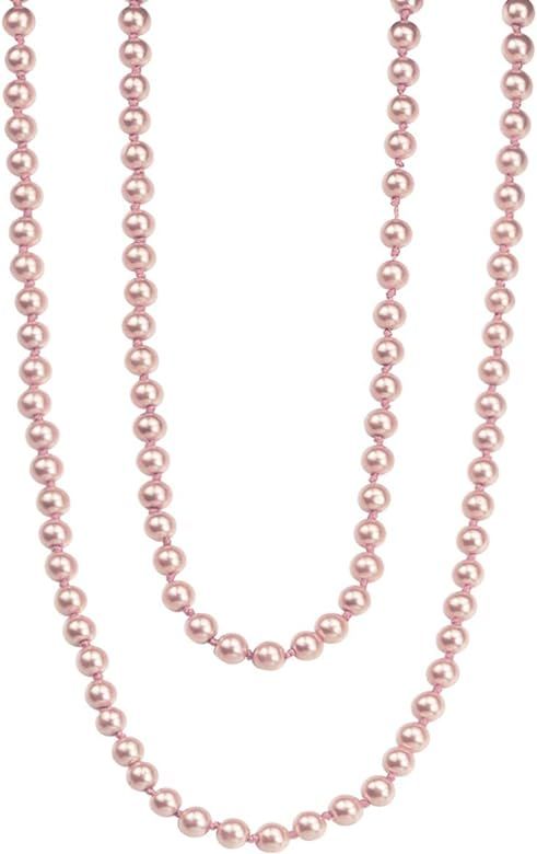 2 Pcs Pearl Necklace, Stylish Long Pearl Chain for Clothing, Clothing Accessories Bead Accessorie... | Amazon (US)