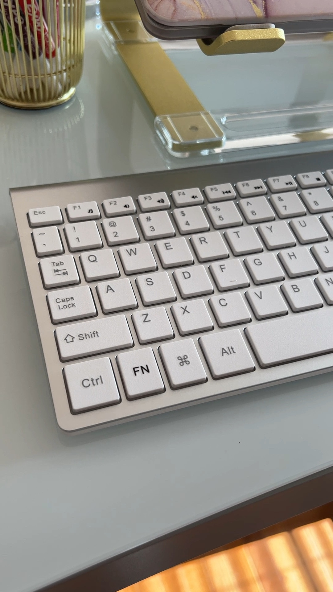 The sleekest keyboard for your modern office setup! Also comes with a matching mouse  

#LTKxPrimeDay #LTKBacktoSchool #LTKhome