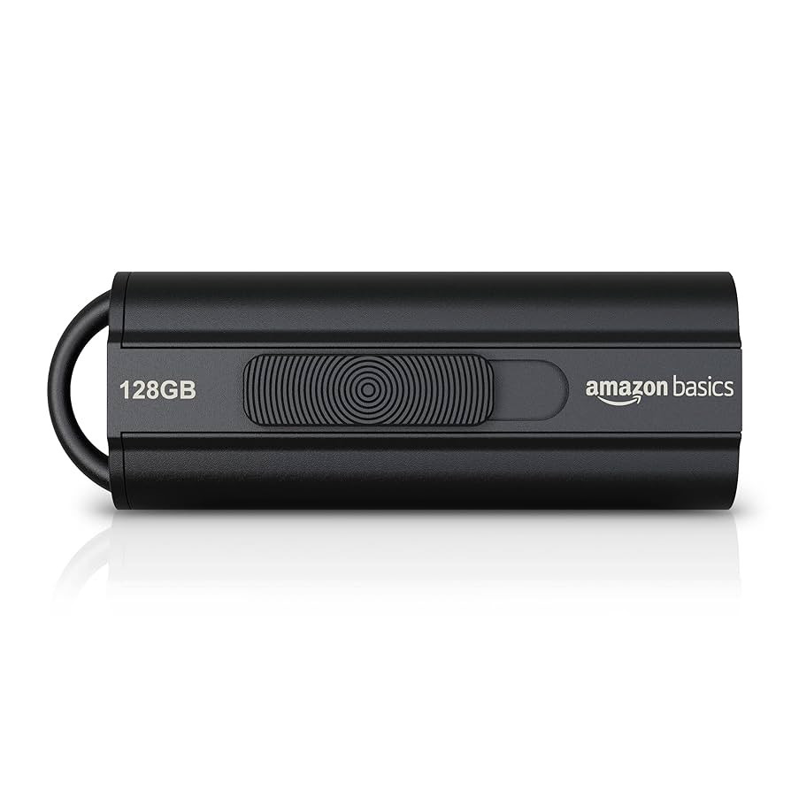 Amazon Basics 128 GB Ultra Fast USB 3.1 Flash Drive, Black | Amazon (US)