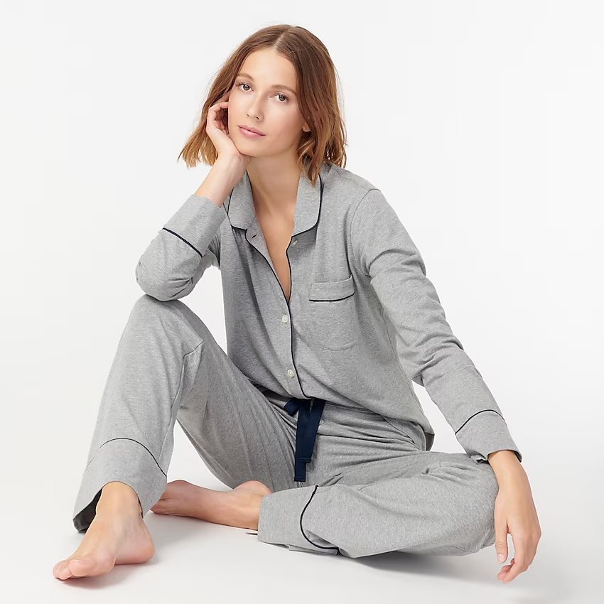 Dreamy long-sleeve cotton pajama set | J.Crew US