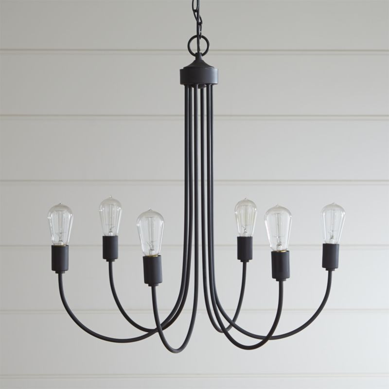 Oakton Bronze Chandelier Light + Reviews | Crate & Barrel | Crate & Barrel