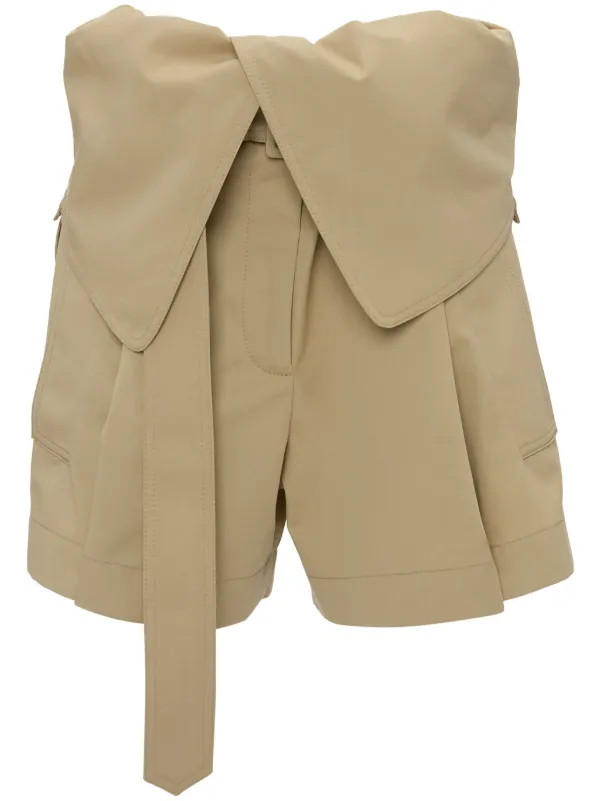 fold-over trench shorts | Farfetch Global