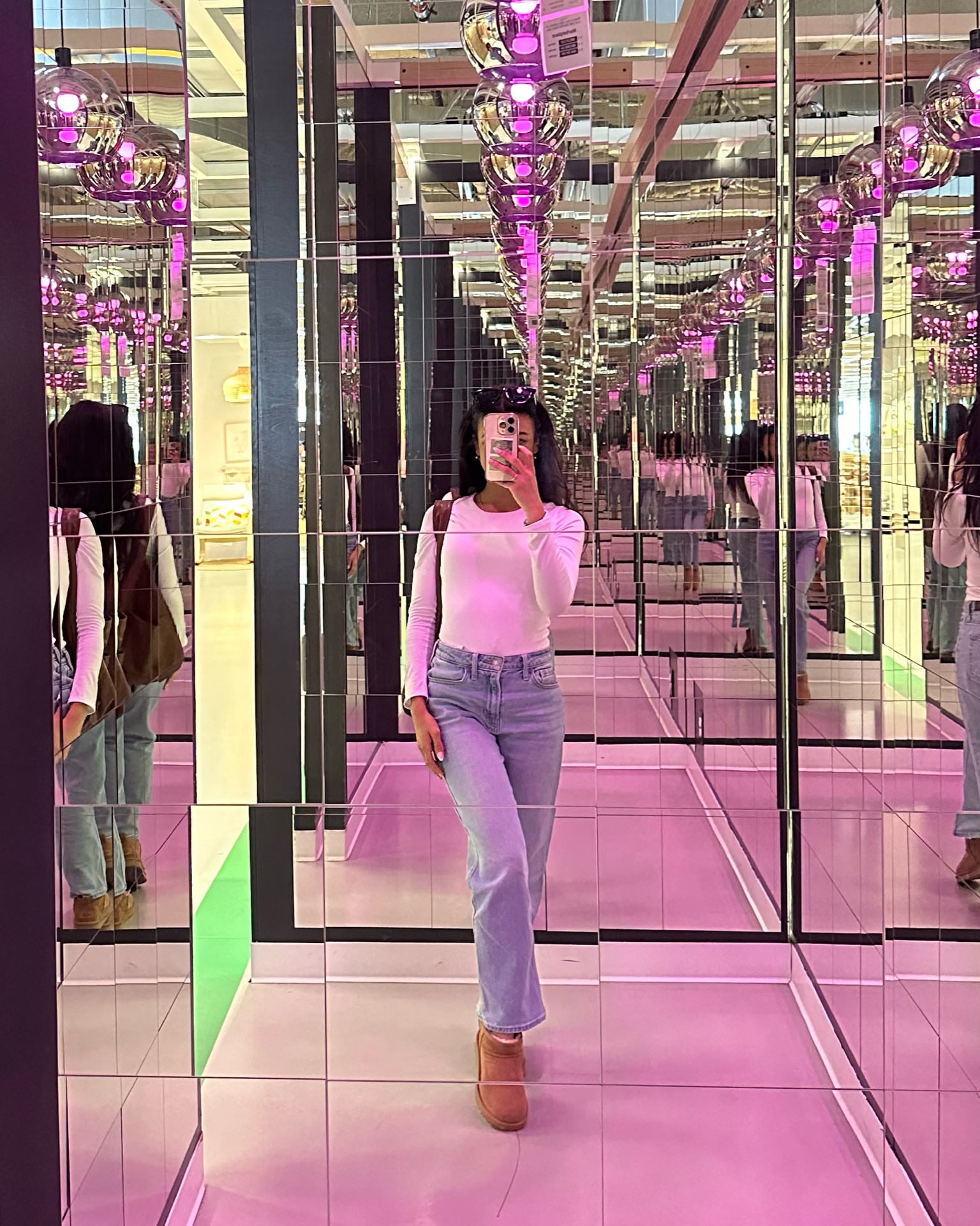 Bodysuit, white long sleeve, white long sleeve bodysuit, white bodysuit, jeans, light blue jeans, hollister jeans, Uggs, mini Uggs, ultra mini Uggs, how to style, how to wear, skims dupe, skims bodysuit dupe, skims, running errands, running errands outfit, outfit inspo, outfit idea, outfit ideas, easy outfit inspo, easy outfit idea 

#LTKstyletip #LTKfindsunder50 #LTKsalealert