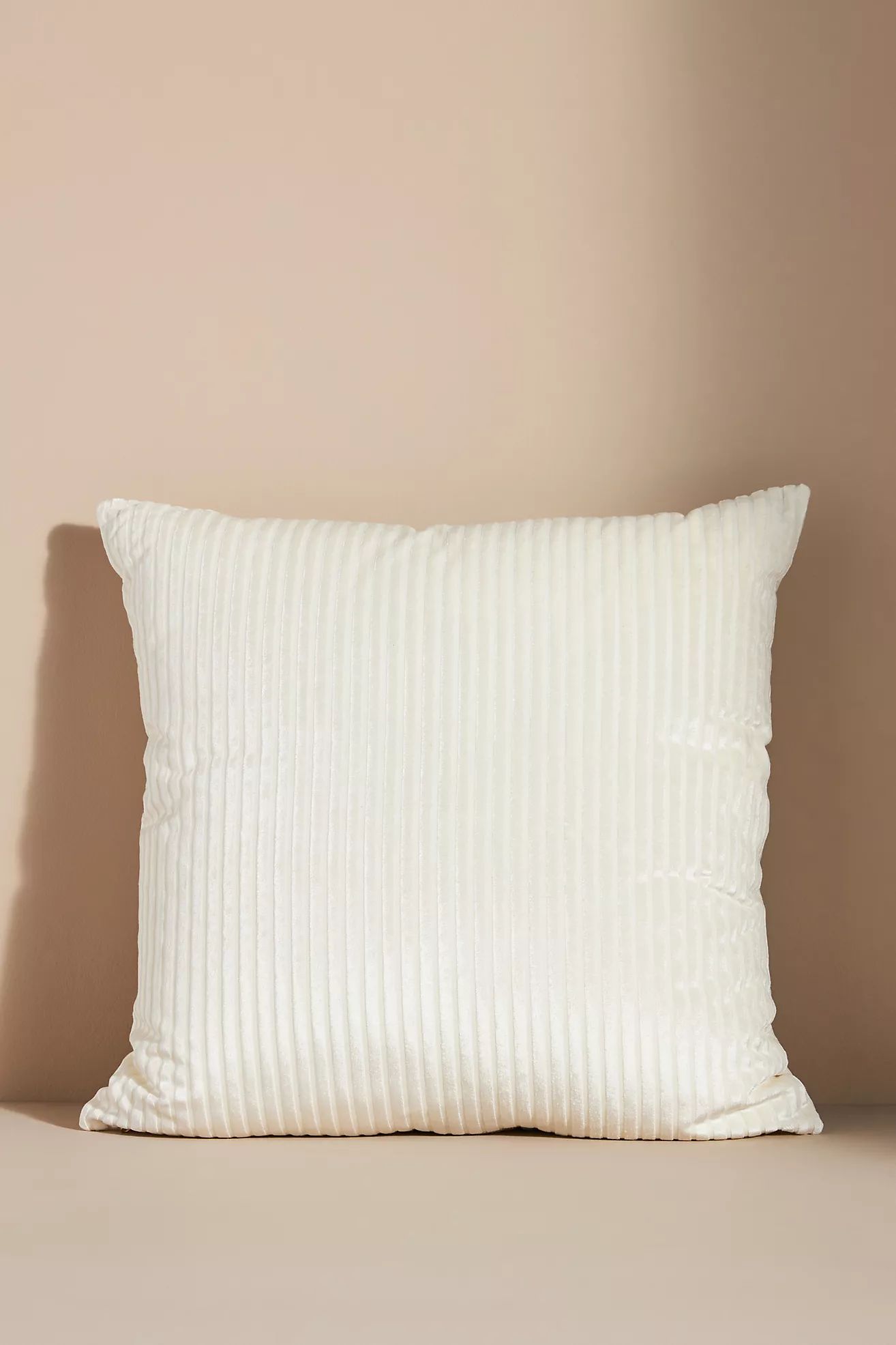 Fiora Ribbed Velvet Pillow | Anthropologie (US)