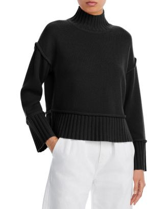 AQUA Boxy Mock Neck Cashmere Sweater - Exclusive  | Bloomingdale's Women | Bloomingdale's (US)