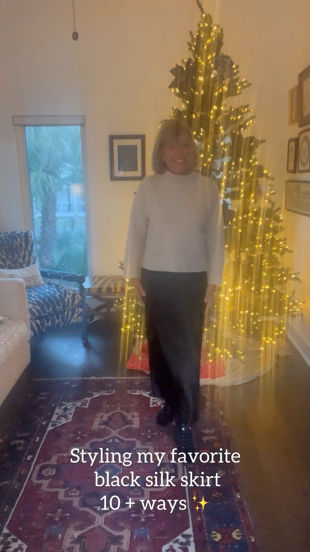 Styling my favorite black silk skirt for the holidays!!! 🎄🌟✨💫
This black silk skirt csn be atyled so many ways!!! Here are just a few!!! 

#LTKFindsUnder100 #LTKHoliday #LTKSeasonal
