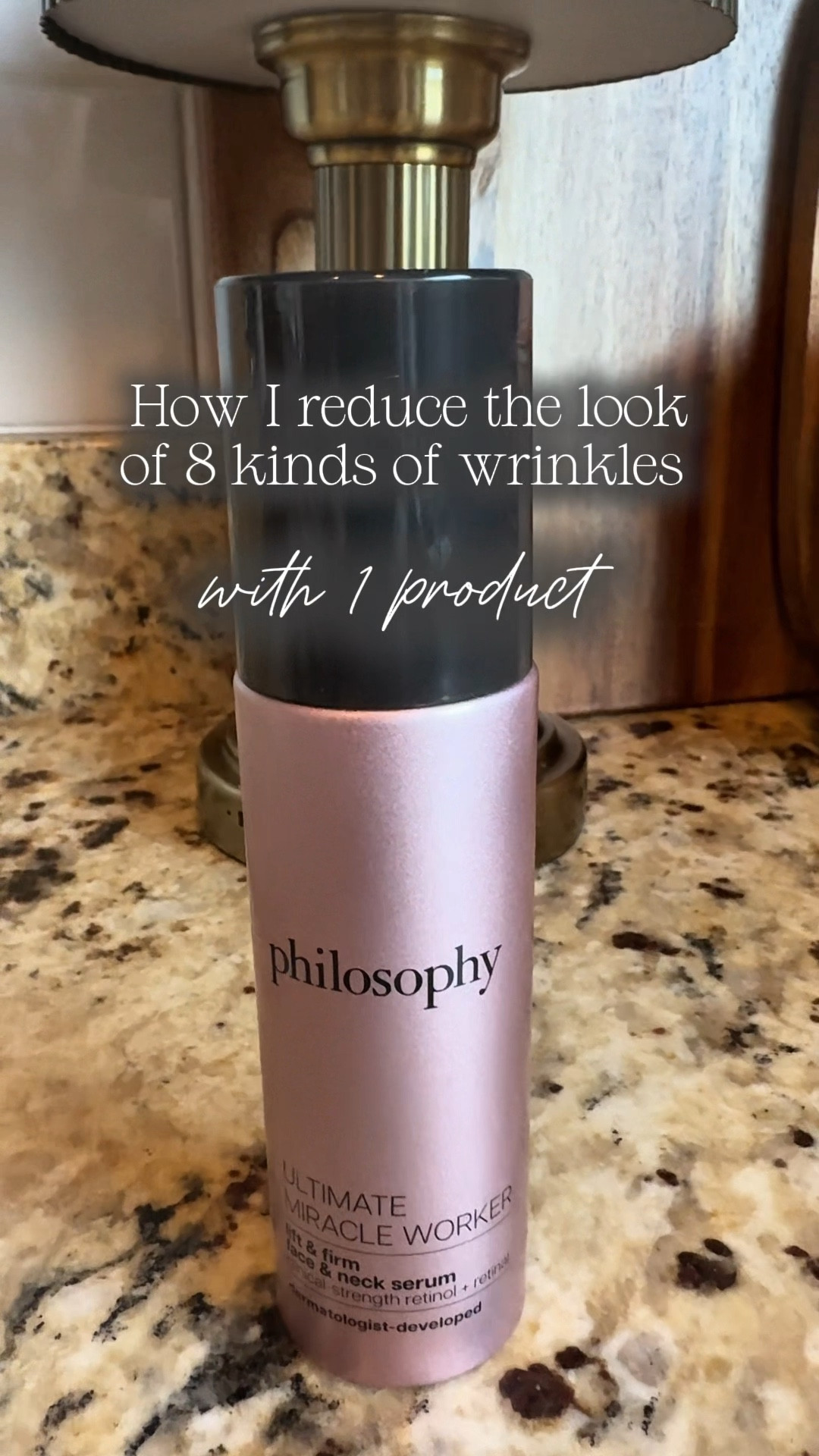 Meet the new Miracle Worker Lift & Firm Face & Neck Serum from Philosophy, designed to visibly lift, firm, and smooth the skin while targeting both face and neck in one step. This non-irritating dual retinoid formula combines clinical-strength retinol + retinal with peptides and niacinamide to help soften the look of fine lines, wrinkles, and uneven tone while improving elasticity and texture. The silky serum absorbs beautifully into the skin, making it an easy addition to any anti-aging skincare routine for a more sculpted, radiant look over time.

anti aging face serum, neck firming serum, best serum for mature skin, retinol face and neck serum, skin tightening serum, wrinkle smoothing serum, anti aging skincare routine

#LTKOver40 #LTKBeauty
