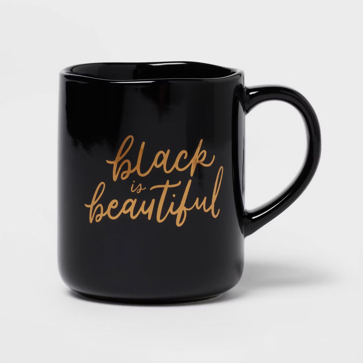 16oz Stoneware Black is Beautiful Mug - Opalhouse™ | Target