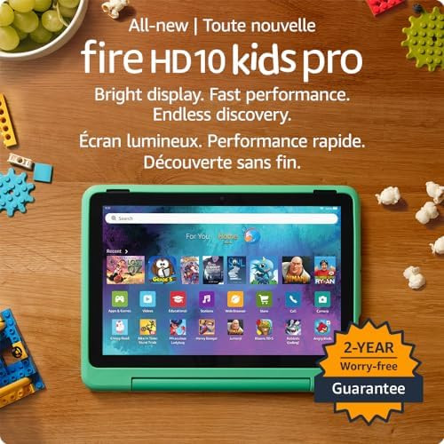 Amazon Fire HD 10 Kids Pro tablet - ages 6-12 | 10.1" brilliant screen, parental controls, slim c... | Amazon (CA)
