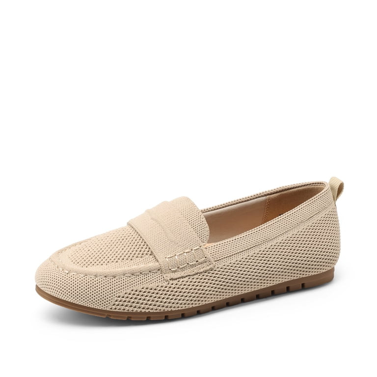 DREAM PAIRS Women's Knit Loafers Comfortable Arch Support Walking Shoes Lightweight Breathable Ca... | Walmart (US)