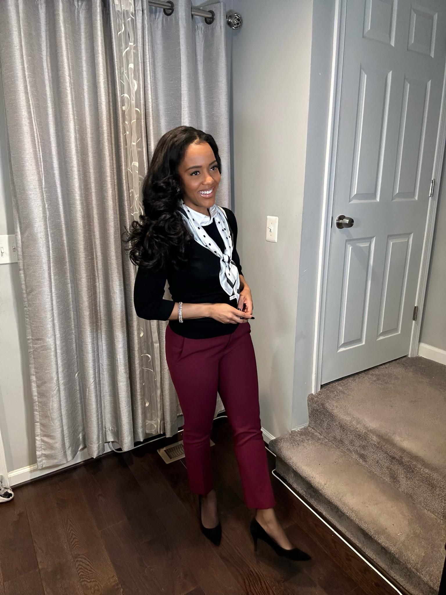 Embracing business casual vibes with chic scarf accessories. I’m definitely embracing more silk scarfs to the office in this season of my life. ✨

#LTKworkwear