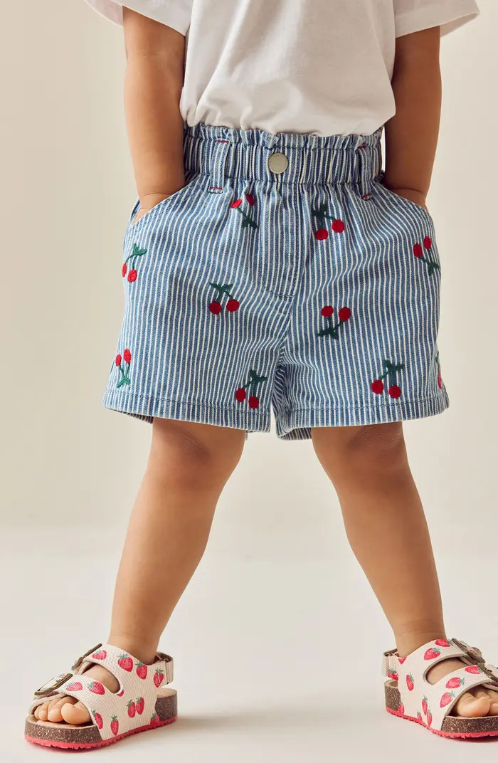 NEXT Kids' Cherry Embroidered Denim Shorts | Nordstrom | Nordstrom