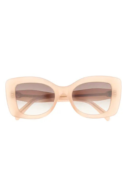 CELINE 3 Dots Butterfly Sunglasses in Shiny Pink /Gradient Brown at Nordstrom | Nordstrom
