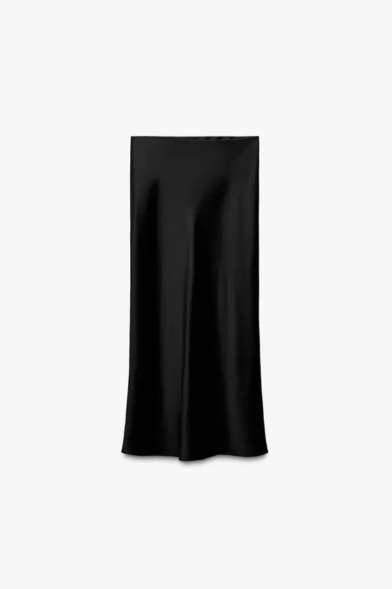 SATIN MIDI SKIRT | Zara UK