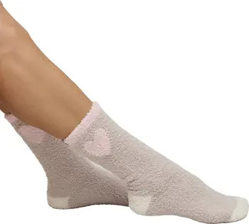 CozyChic® Colorblock Heart Crew Socks | Nordstrom