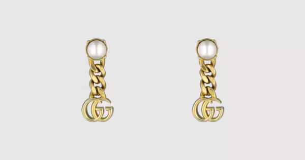 Pearl Double G earrings | Gucci (US)