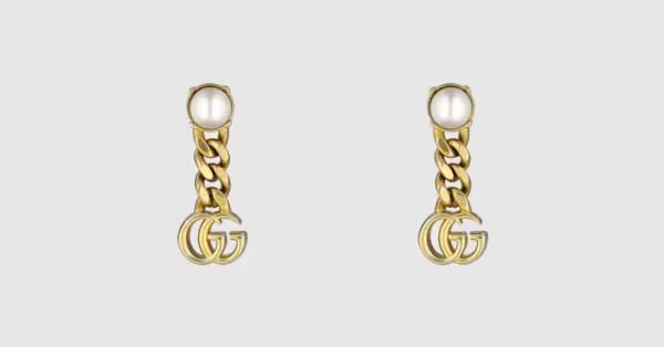 Pearl Double G earrings | Gucci (US)