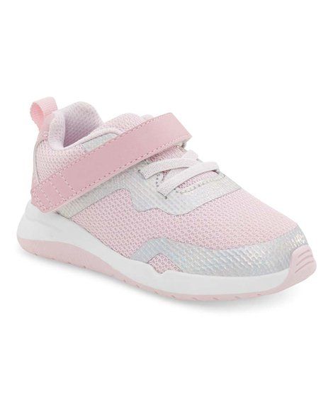 Munchkin by Stride Rite | Pink & Gray Zinger Sneaker - Girls | Zulily