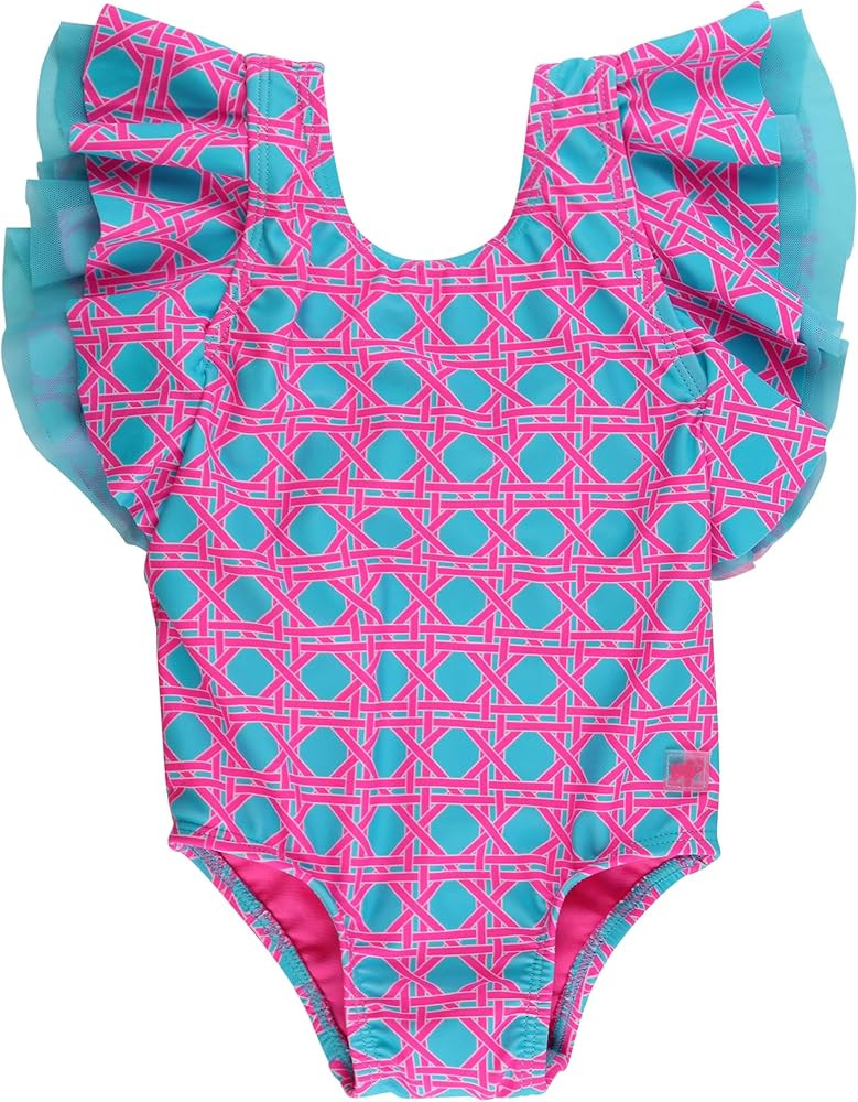 RuffleButts® Baby/Toddler Girls Ruffle Strap One Piece Swimsuit w/UPF 50+ Sun Protection | Amazon (US)