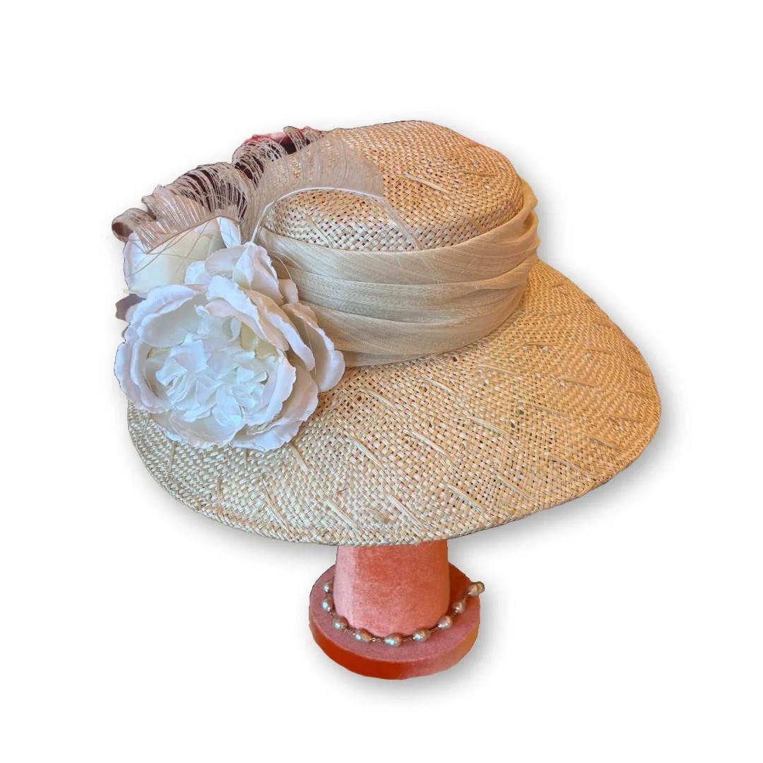 PEONY PLUME LELE SADOUGHI x KGB ONE-OF-A-KIND HAT | LELE SADOUGHI