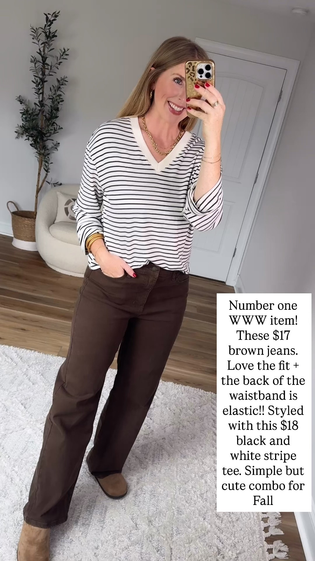 Walmart style, scenario, no boundaries, Walmart try on, fall fashion, brown jeans

#LTKootd