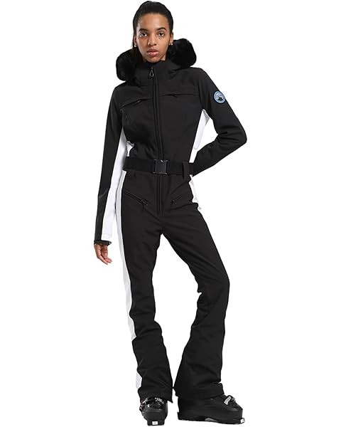 Yousify Womens Snow Suits One Piece Ski Suit Faux Fur Collar Jumpsuit Windproof Winter Warm Ski O... | Amazon (US)