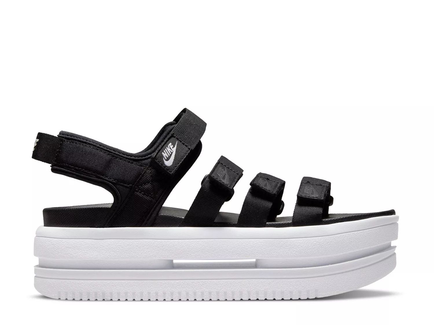 Nike Icon Classic Platform Sandal | Women's | Black | Size 6 | Sandals | Ankle Strap | DSW