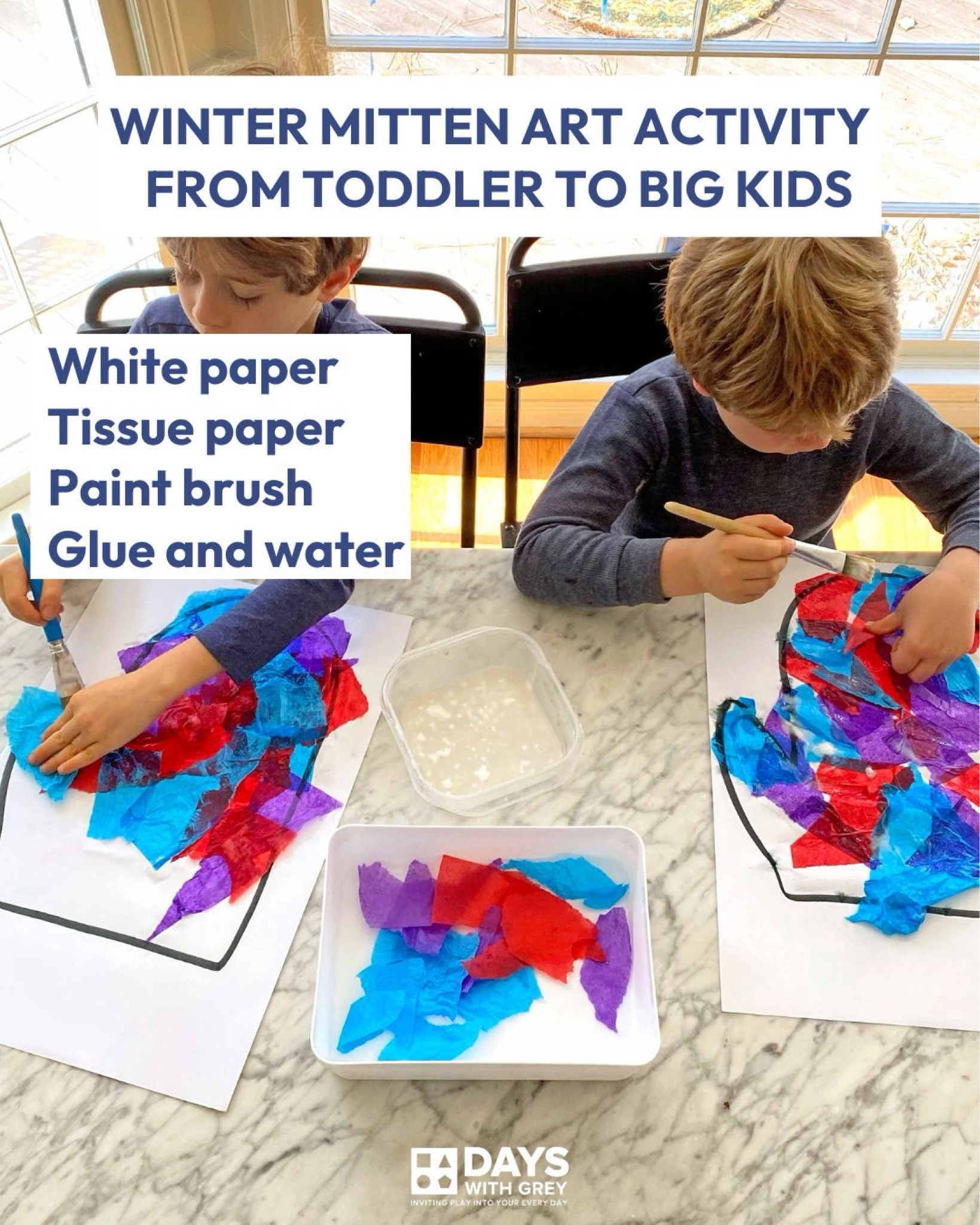 This easy winter art activity is a crowd pleaser. With just a few supplies like tissue paper and glue, this will keep your child busy and they will create the cutest winter mitten!

#LTKKids #LTKSeasonal #LTKFamily