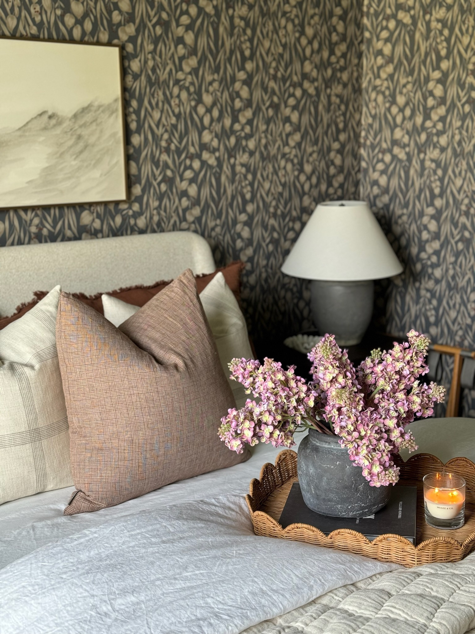 Our guest bedroom has me stopping and staring 😍 I’m obsessed with how it came together. This sandberg wallpaper is gorgeous and a show stopper for sure! 

#LTKhome #LTKstyletip