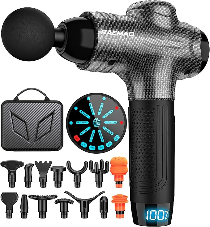 RAEMAO Massage Gun Deep Tissue, Electric Muscle Massager Percussion Massage Gun for Athletes, Han... | Amazon (US)