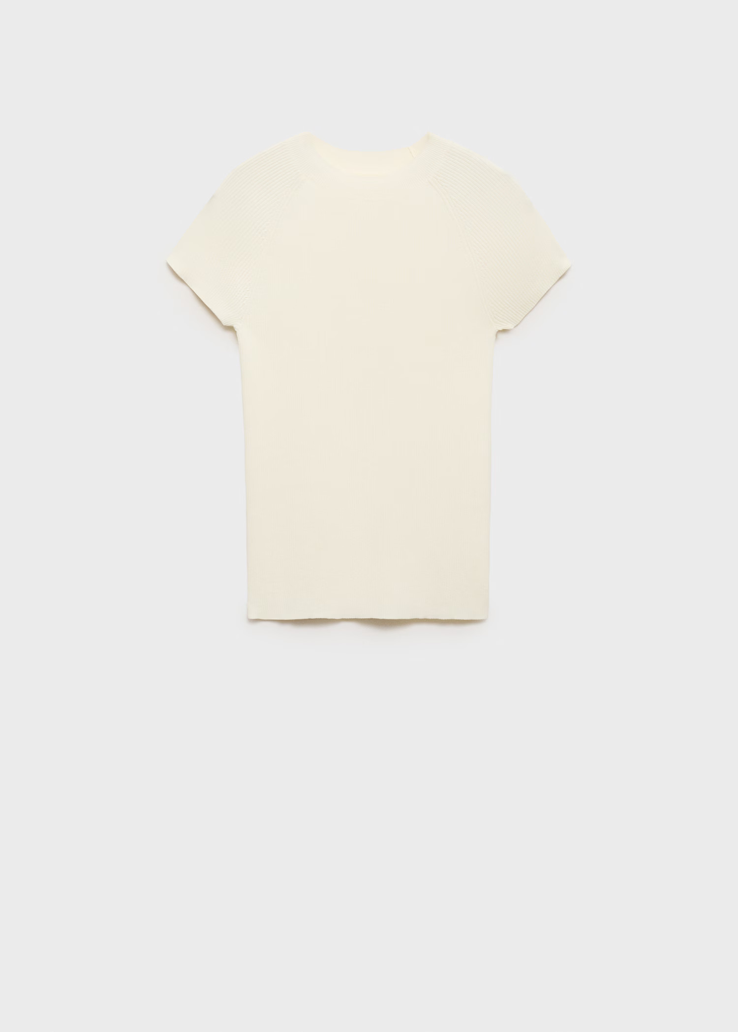 Ribbed knit short-sleeve jumper - Women | MANGO United Kingdom | MANGO (UK)