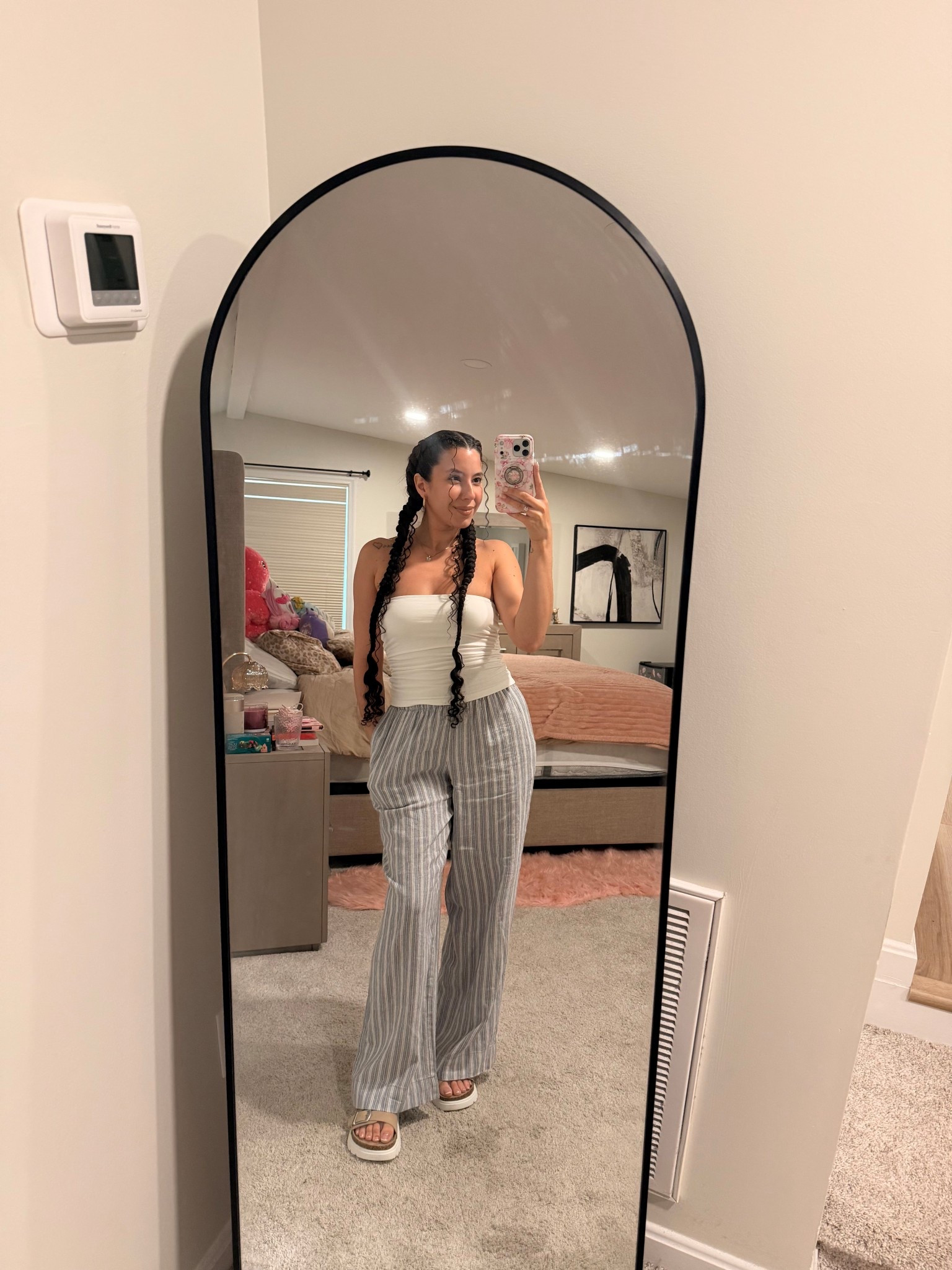 Old navy top and bottom 🩵 love me some Old Navy especially for the summer! I also got these linen pants in beige! 

#LTKootd #LTKgrwm #LTKPetite