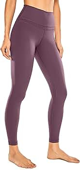 Amazon.com: CRZ YOGA Women's Naked Feeling Workout Leggings 25 Inches - 7/8 High Waist Yoga Tight... | Amazon (US)